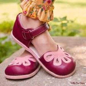 Livie & Luca + Matilda Jane Limited Edition Rumba Red/Pink Leather Petals Size 3
